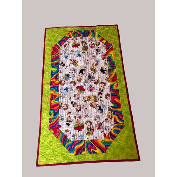 Table Runner 100% Cotton Quilted Women Sewers Quilters Themed - Picture 1 of 7